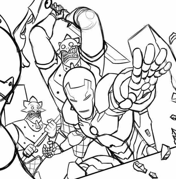 Avengers kolorowanki